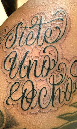 tattoo script lettering